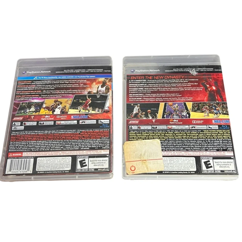 NBA 2K12 & NBA 2K13 Lot (Sony PlayStation 3, PS3) — Basketball Classics